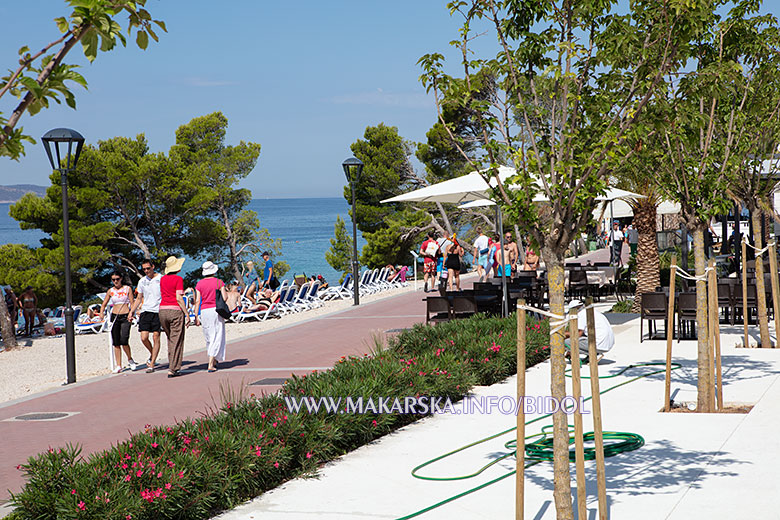Walking promenade in Makarska