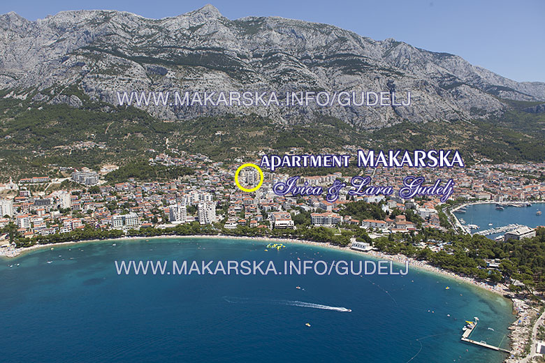 position of apartment Makarska - Ivica and Lara Gudelj