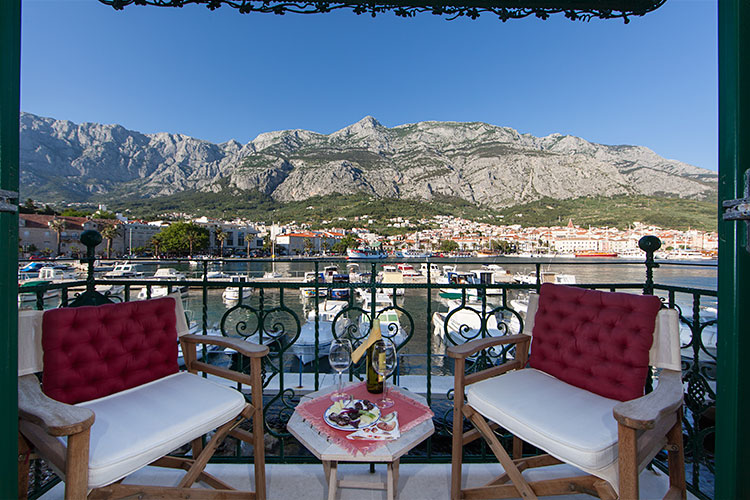 Makarska, apartments Nada - panorama of city, Biokovo