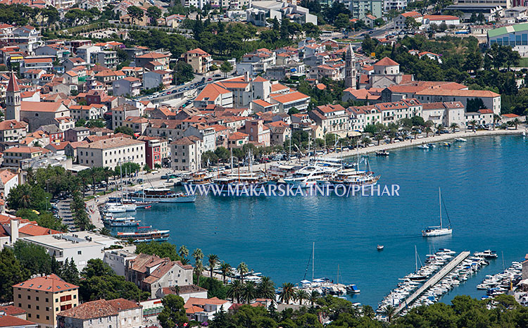 Makarska - aerial panorama
