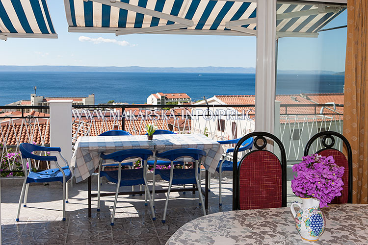 balcony with sea view - Balkon mit Meerblick - balkon s pogledom na more