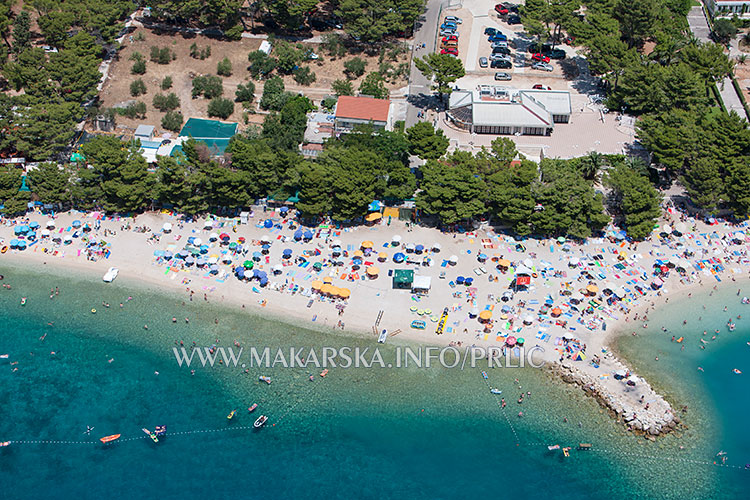 aerial photo of Makarska beach - Luft Bild von Strand in Makarska