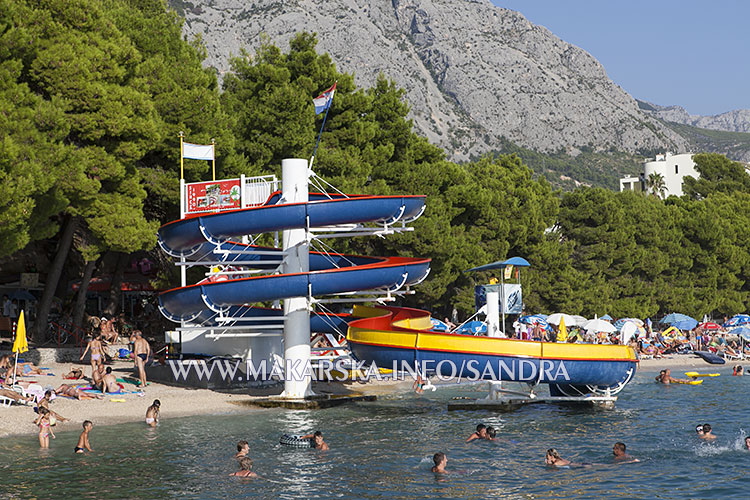 tobogan on Makarska beach