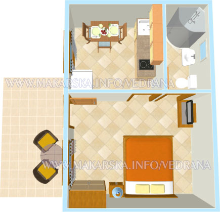 plan of the apartment